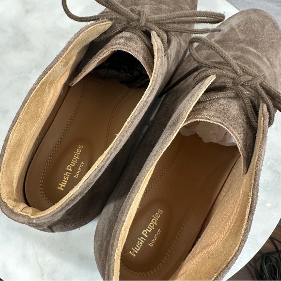 Hush Puppies Bailey suede tan brown chukka lace up ankle boot bootie leather - Picture 10 of 11